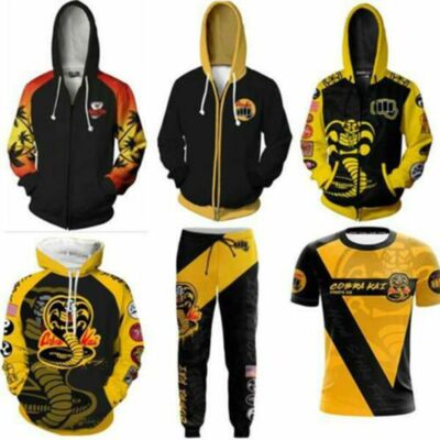 The Karate Kid Cobra Kai 3D Hoodie Cosplay Jacket Coat Sweatshirt