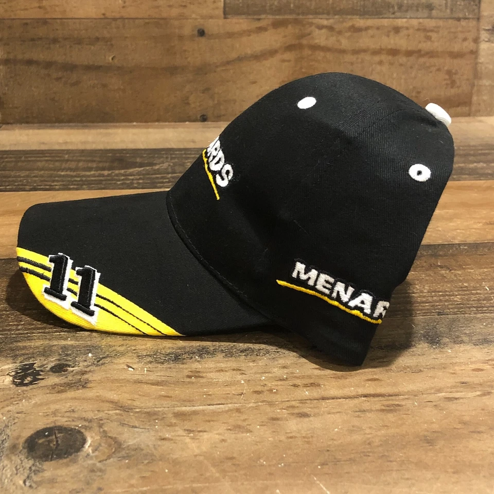 Gorra de béisbol Menards Racing Hat Strapback para hombre negra NASCAR Paul Menard #11 Foto 4 de 4