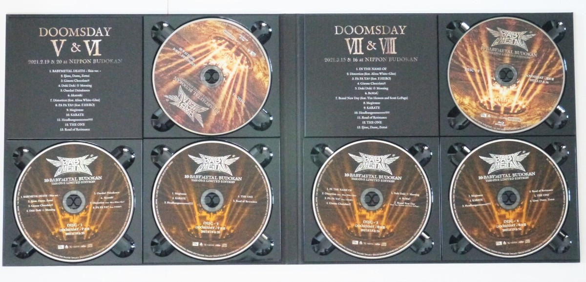 10 BABYMETAL BUDOKAN 2 Blu-ray + 4 CD + Photobook The One Limited 
