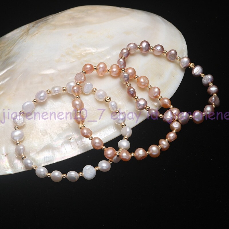 9mm Pink Freshwater Cultured Pearl And Sterling Silver Pendant (18 In - Foto 6