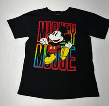 VTG Disney Mickey Mouse Single Stitch Sz Youth L Graphic TShirt Made in USA
