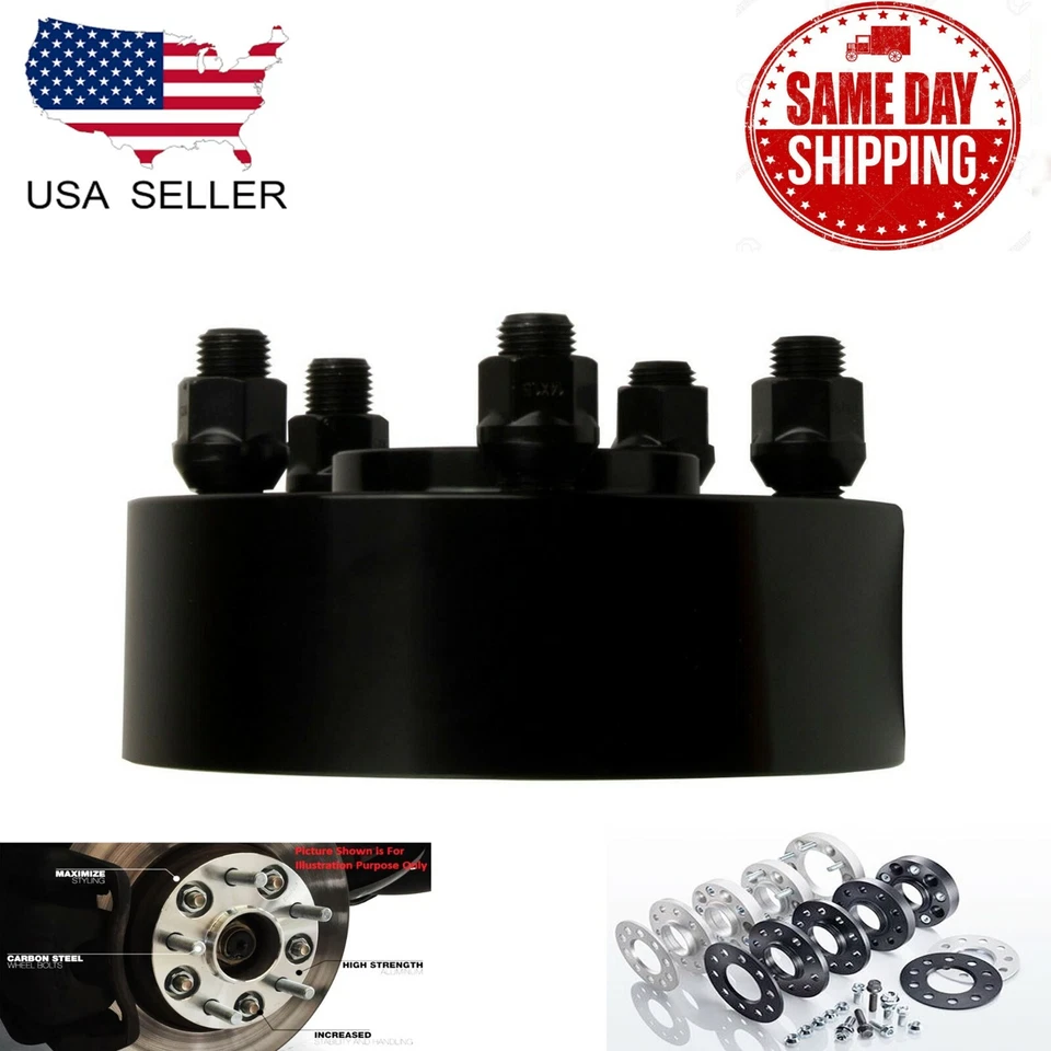 ADAPTADOR CENTRADO EN EL CUBO 4 PIEZAS 5X5 (127 MM) 3"" APTO PARA JEEP COMMANDER GRAND CHEROKEE WRANGLER Foto 2 de 4