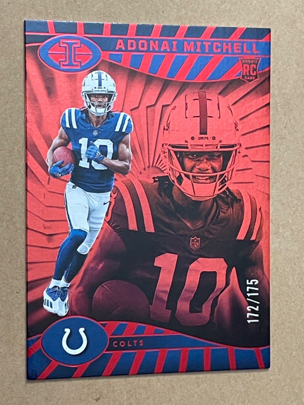 2024 Panini Illusions ADONAI MITCHELL #36 Red RC /175     Indianapolis Colts