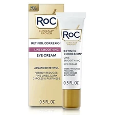 RoC RETINOL CORREXION LINE SMOOTHING EYE CREAM! 0.5 OZ, FRESH! NEW! SALE!