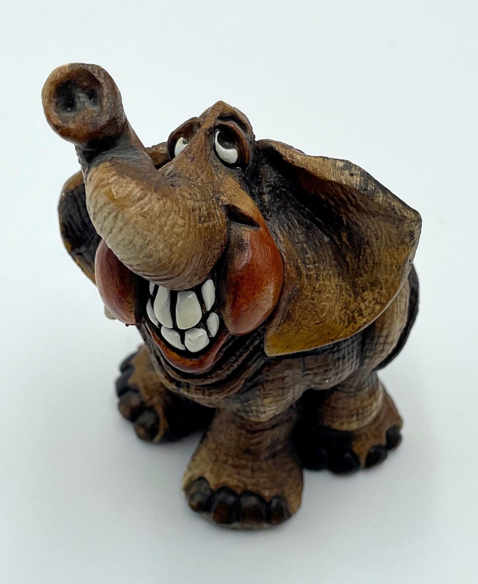 Artist John Raya Elephant Smiling Beasties of the Kingdom Figurine