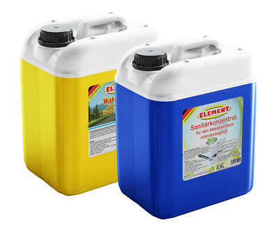 Sanitärflüssigkeit Set 2x2,5 Liter Sanitärkonzentrat Campingtoilette Water Rinse
