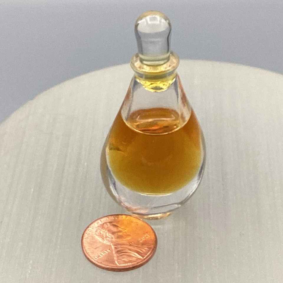 De Colección Halston Pure Perfume Miniatura 1/8oz Parcial Elsa Peretti Botella Viaje Foto 2 de 4