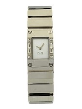 Dolce & Gabbana D&G DW0345 Kilt Women's Shiny Silver Stainless Steel Watch