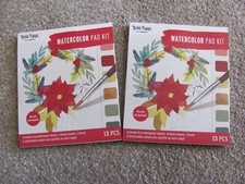 Lot of 2 Brea Reese Packable Painting Bookmark Kit Assorted Colors 13 Pieces