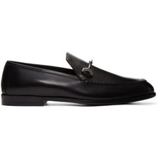 Jimmy Choo Men's Black Marti Loafers Soft Nappa Leather 4113-5694859-75856 Italy