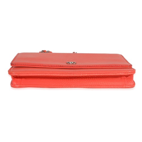 Chanel Coral Lizard Wallet On Chain - Picture 8 of 8