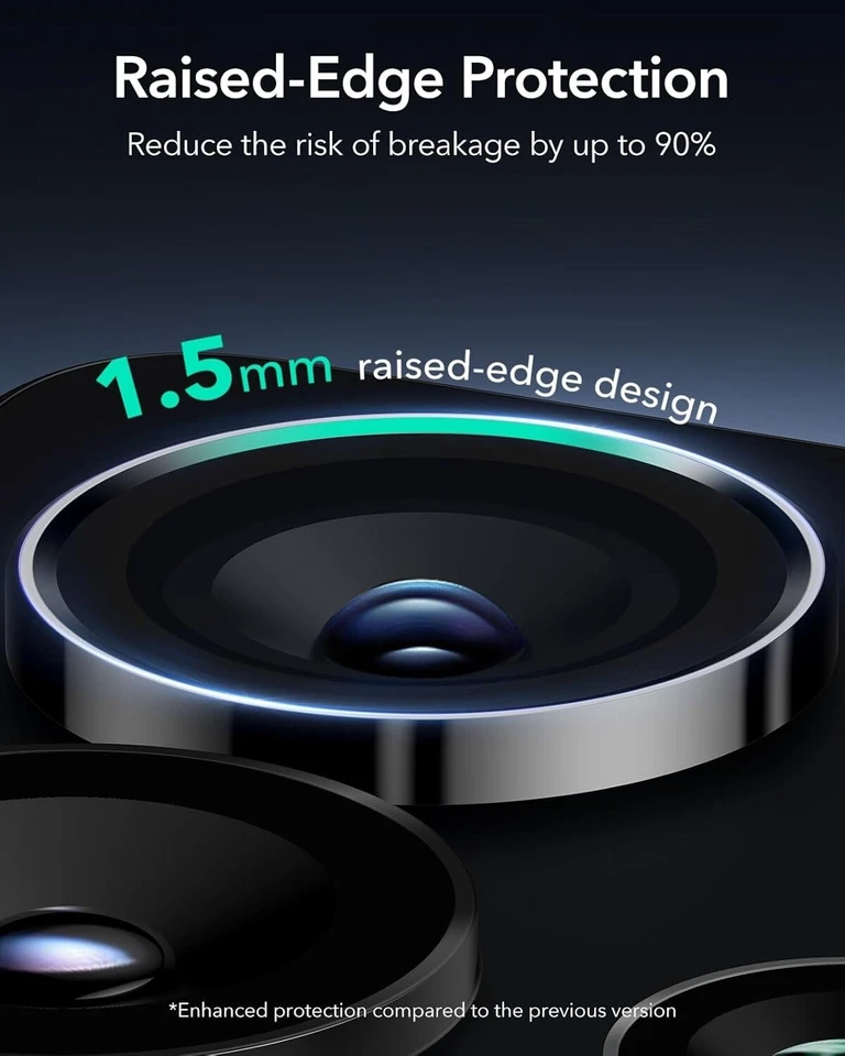 Protector de lente de cámara ESR para Samsung Galaxy S25 Ultra, protector de lente individual Foto 4 de 4