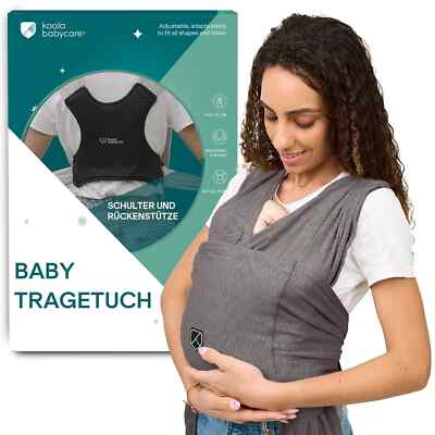 Koala Babycare Baby-Tragetuch Koala Cuddle Band, bis zu 9 kg, Anthracite