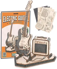 ROKR Electric Guitar & Amp 3D DIY Wooden Puzzle Model Kit