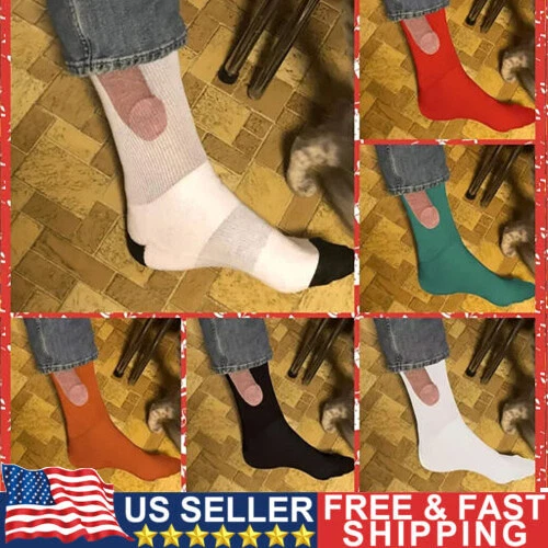 &#034;Show Off&#034;-PENIS Socks for Men NOVELTY JOKE FUNNY PRANK PRINTING  US | eBay