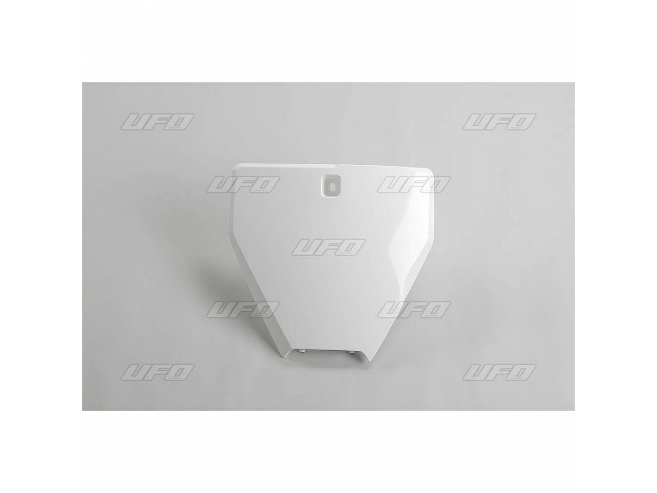 Plaque frontale UFO blanche pour motocross Husqvarna FS 450 de 2016 à 2019