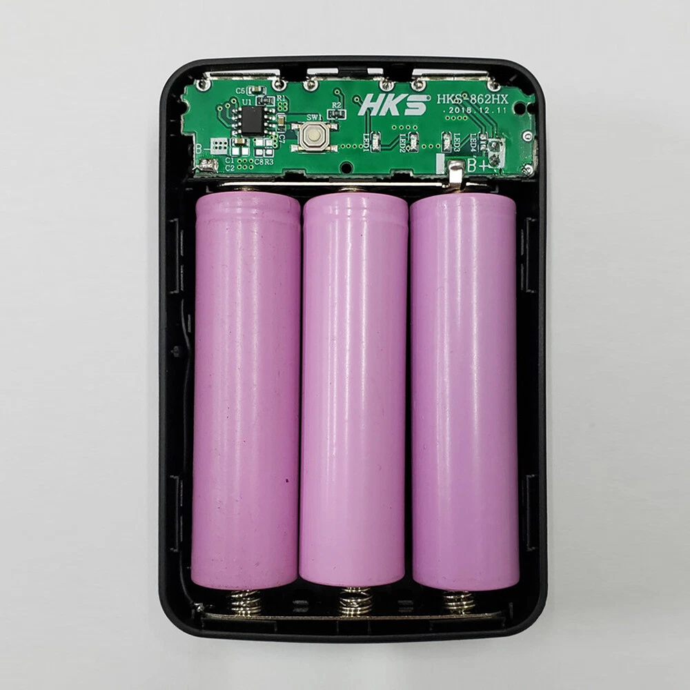 Power Bank Case For 3 USB 3* 18650 Battery Charger Box with Digital LCD Display