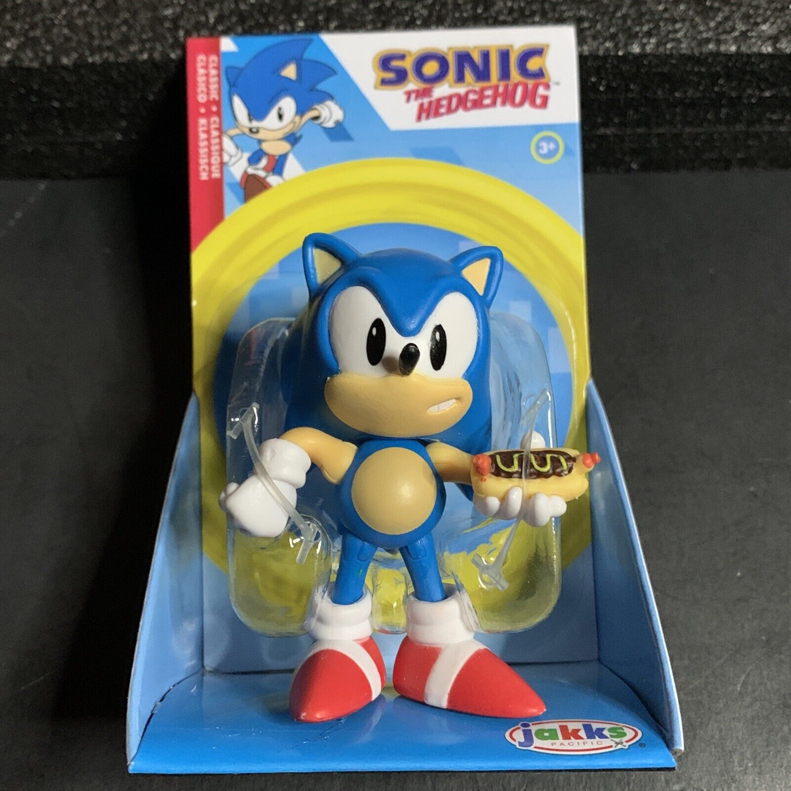 Sonic The Hedgehog 2.5-Inch Action Figure Classic Sonic with Hot Dog  Collectible Toy