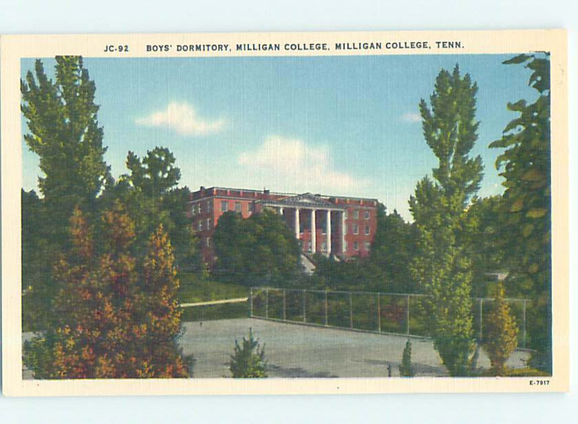 PreChrome MILLIGAN COLLEGE DORM Between Johnson City & Elizabethton TN AG7639 eBay