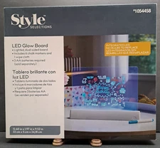LED Table Top Note Board Integrated Lighting Double Sided New In Box
