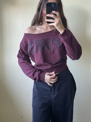 Victoria's Secret Pullover Pulli weinrot Oberteil Fleece Gr. 12 extrem weich