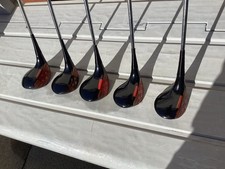 John Letters Power Master Wooden Headed Golf Clubs.