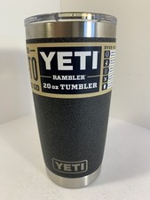 YETI Rambler 20 oz Tumbler Black Stone MagSlider Lid Stainless Steel New