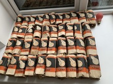 63 Unused 1940’s Splendor Coloured  Light Bulbs In Original Packaging !!