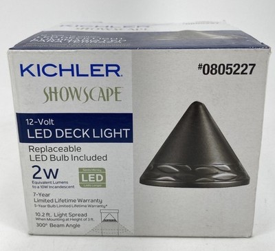 Kichler Showscape 12-Volt  LED Deck Light - Olde Bronze 0805227 Several Others