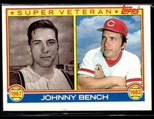 1983 Topps #61 Johnny Bench Reds Baseball Card 2002H