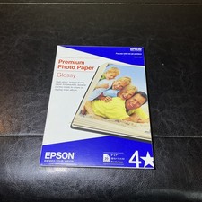 Epson Premium 5x7 Glossy Borderless Photo Paper - 20 Sheets