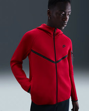 Nike Sportswear Tech Fleece Windrunner Jacket Mens Size S Gym Red HV0949 687