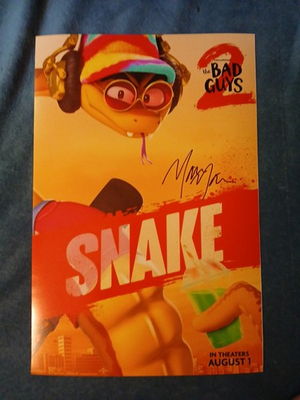 #ad #ad Marc Maron Hand Signed BAD GUYS 2 12x18 Photo. 🐍 SNAKE 🐍 $79.00