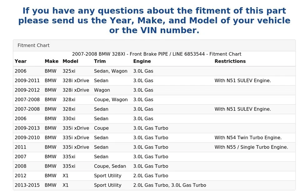2007-2008 BMW 328XI - Front Brake PIPE / LINE 6853544 - Image 4 of 4