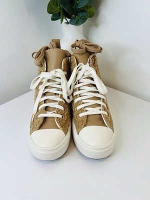 New Run Wmns Chuck Taylor All Star Move Platform High Sherpa Champagne Tan