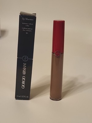Giorgio Armani Lip Maestro Intense Velvet Color Liquid Lipstick 110 Bronzed Open