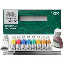 Winsor Newton Winton Oil Color Paint, Studio Set, 10 x 37ml Tubes,