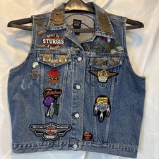 Harley Davidson Pin Patch Collection Lot Owners Group HOG 1990s 2000s On Vest