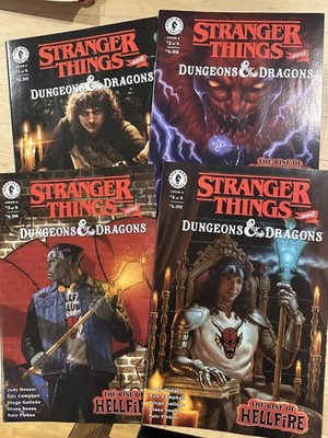 STRANGER THINGS DUNGEONS & DRAGONS THE RISE OF HELLFIRE COMIC SET 1 2 3 4