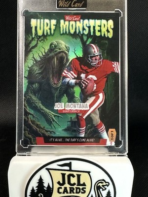 2025 Wild Card Haunted Hits - Joe Montana #TMSM-JM Turf Monster 1/1