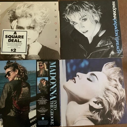 Madonna Vinyl Lot of Four (4)  12" Maxi Singles ANGEL, PAPA DON'T PREACH, MORE