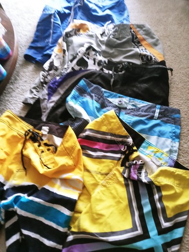Boardshorts Lot of 6 Oneill Quiksilver MCD Lost Rip Curl etc