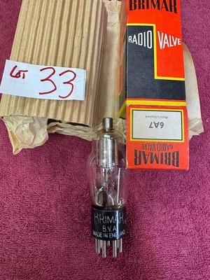 Brimar 6A7 tube FROM England Vintage antique radio Zenith Crosley Philco RCA GE
