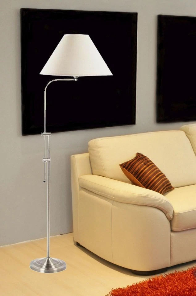Used Cal Lighting BO-216-BS Universal-One Light Pharmacy Floor Lamp with - Image 3 of 3