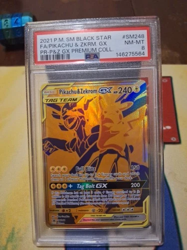 Pikachu & Zekrom GX SM248 Psa 8