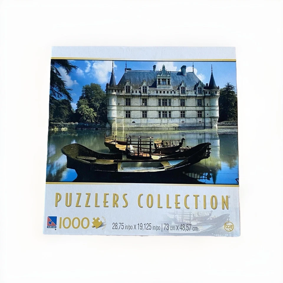 Chateau Azay-Le-Rideau France Puzzlers Collection 1000 Pieces Sealed NEW - Image 2 of 4