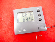Taylor Digital Thermometer Indoor /Outdoor Sensor Temperature Complete Tested