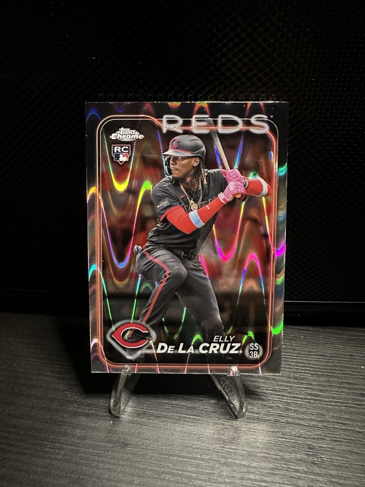 2024 Topps Chrome - Elly De La Cruz #44 RayWave Refractor (RC)