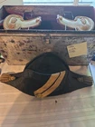EARLY US Navy Medical Lieutenant Commander Epaulettes and Hat Set in Tin