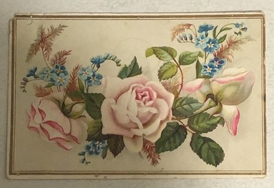 Flowery Victorian Trade Card VTC7